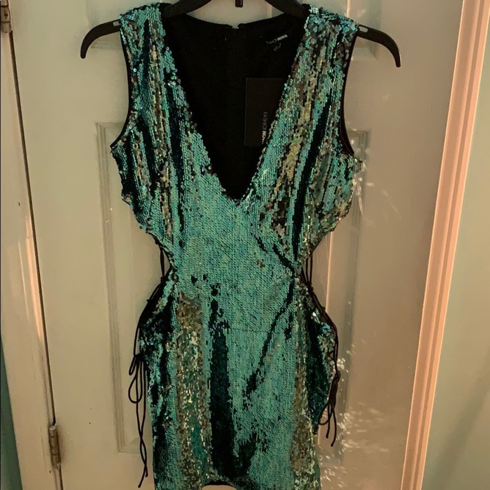 Brand new Fashion Nova Sequin Shimmering Dress.